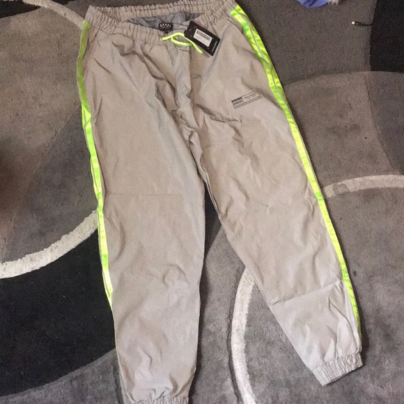 men reflective joggers